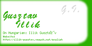 gusztav illik business card